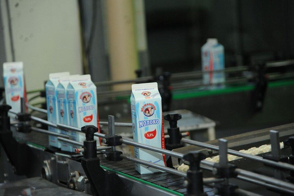 Băng tải thép không gỉ vệ sinh cho ngành công nghiệp sữa