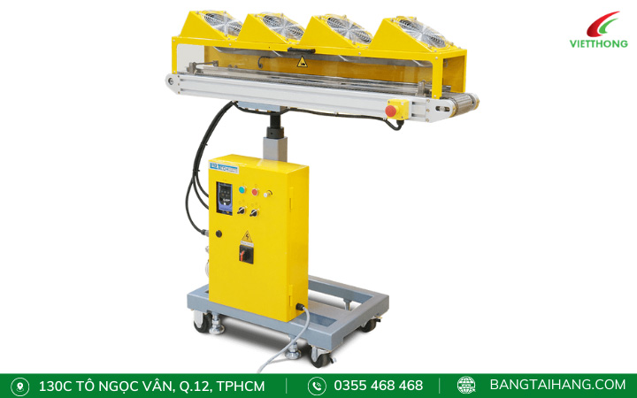 Hệ thống băng chuyền mini có quạt làm mát sản phẩm