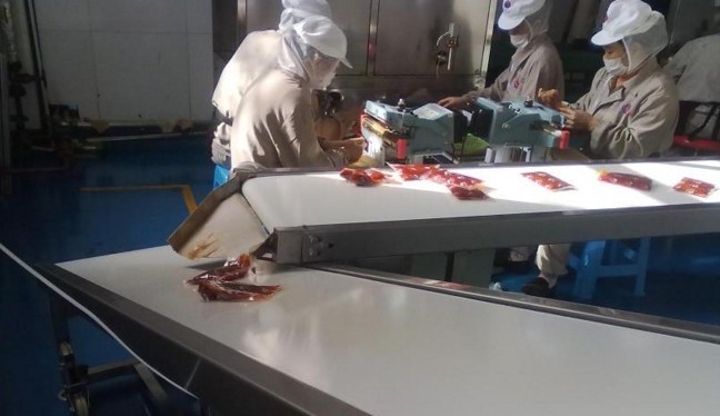 Băng tải hợp vệ sinh để chế biến thực phẩm