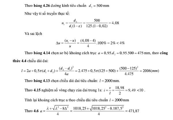 Tài Liệu Tính Toán Thiết Kế Hệ Thống Băng Tải Với Lực Vòng F=2500n