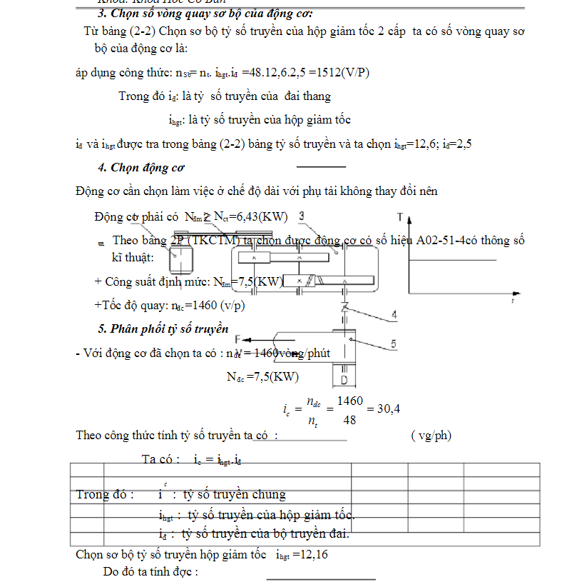 Tài liệu tính số vòng quay trên trục của tang trống 5 Tài liệu tính số vòng quay trên trục của tang trống