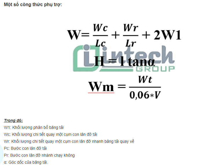 Tài Liệu Cách Tính Công Suất Động Cơ Băng Tải Nhanh Nhất