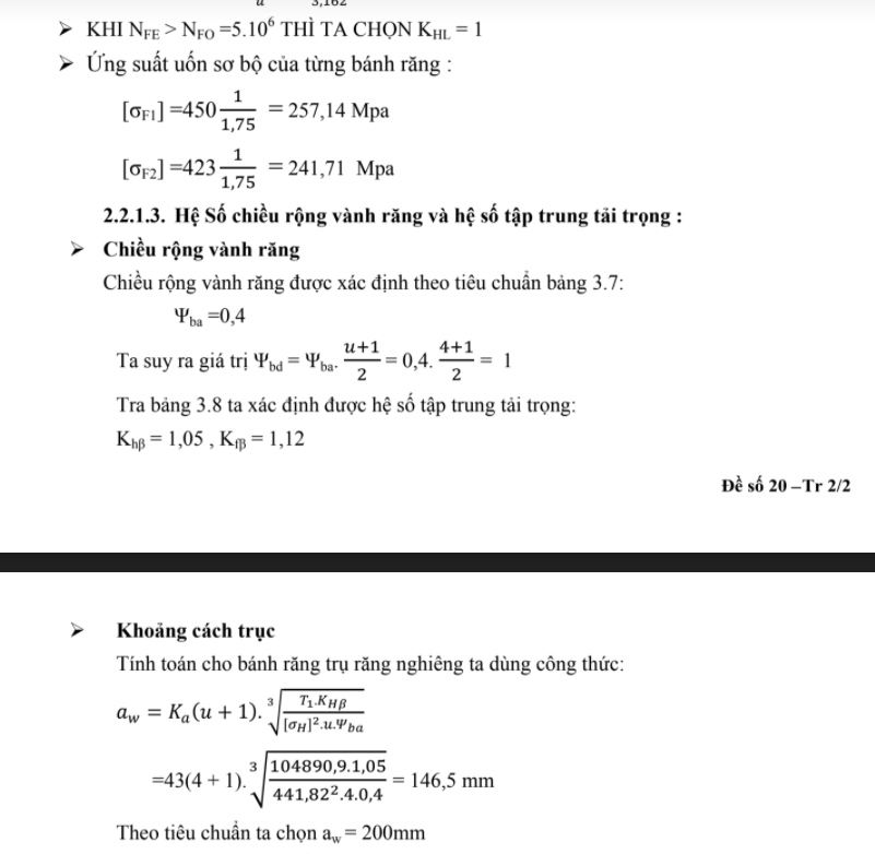 Tài liệu thiết kế hệ thống dẫn động xích tải