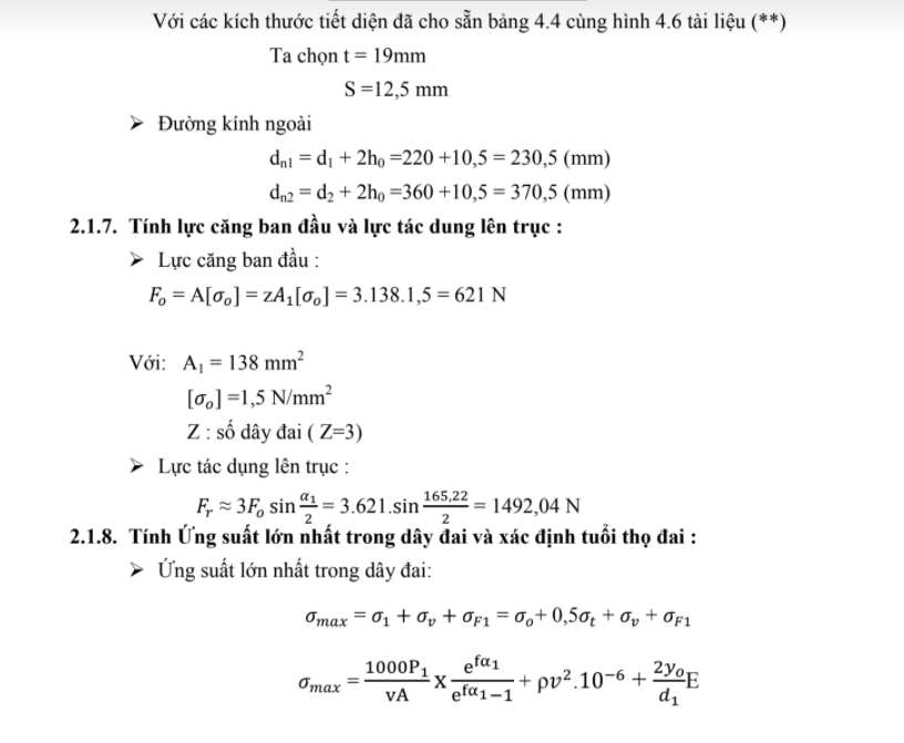 Tài liệu thiết kế hệ thống dẫn động xích tải