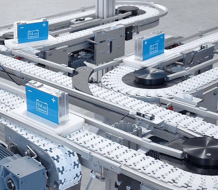 Băng tải tự động sắp xếp và phân loại hàng hóa trong kho hàng