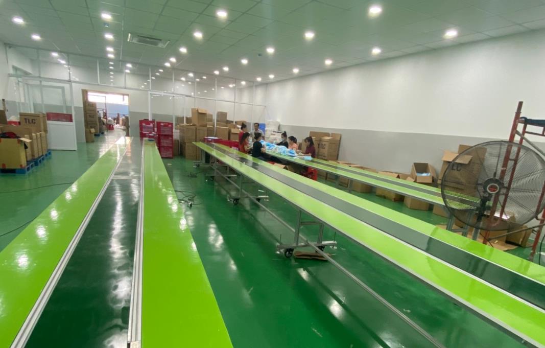 Băng Tải Pvc Trong Dây Chuyền Sản Xuất Khẩu Trang Y Tế