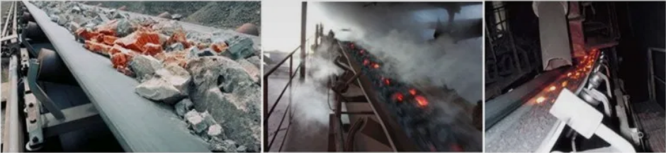 Băng tải chịu nhiệt trong ngành công nghiệp khai thác như than, thép, kim loại màu,...