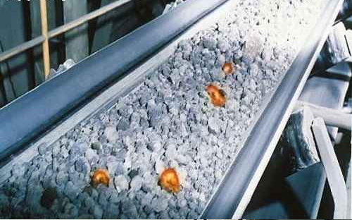 Băng tải chịu nhiệt trong ngành công nghiệp khai thác như than, thép, kim loại màu,...