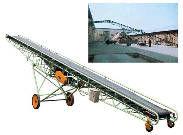 Băng tải nâng hạ hỗ trợ doanh nghiệp sản xuất vận chuyển hàng hóa