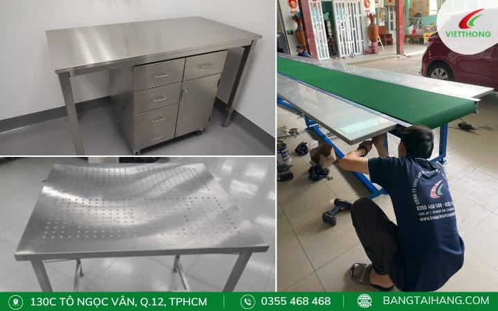 Xưởng sản xuất bàn thao tác inox
