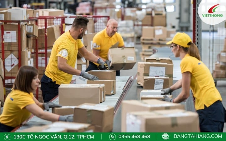 Quy trình phân loại bưu kiện truyền thống