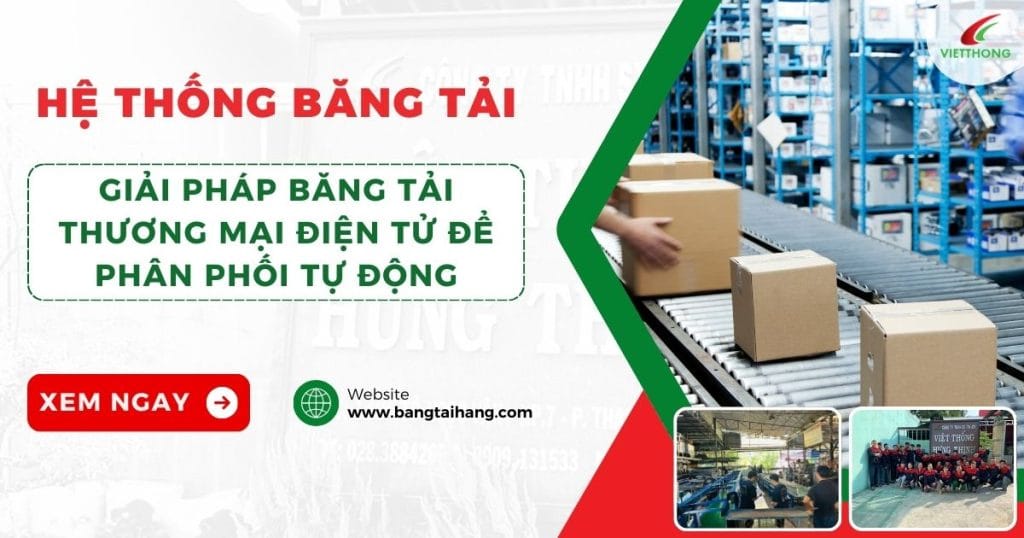 Giải Pháp Băng Tải Tự Động Cho Ngành Thương Mại Điện Tử 1 Băng tải phân phối trong ngành thương mại điện tử