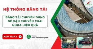 băng tải vận chuyển chai nhựa