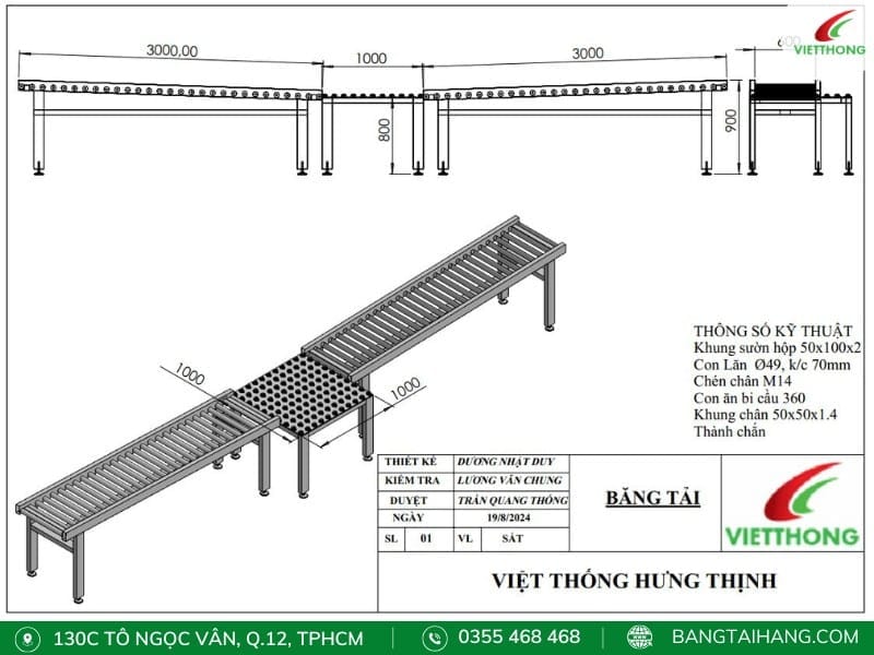 Thiết kế bàn con lăn và bàn bi cầu