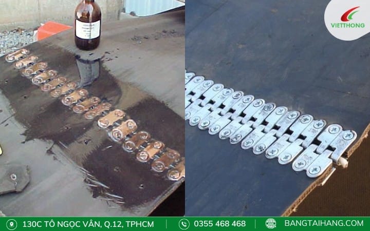 Sửa chữa băng tải cao su bằng phương pháp nối Sửa chữa băng tải cao su bằng phương pháp nối
